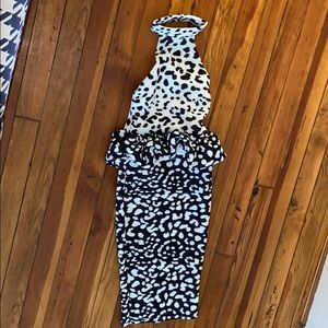 ASOS Midi peplum dress NWT